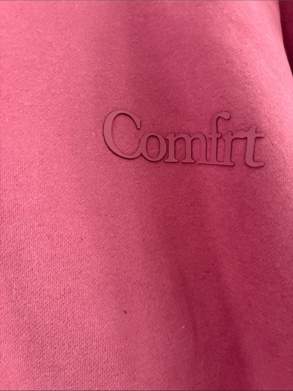 Comfrt Minimalist Hoodie – Mega size medium Berry - Picture 4 of 6